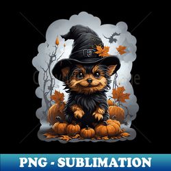 Yorkshire terrier puppy Cartoon - Exclusive PNG Sublimation Download - Fashionable and Fearless