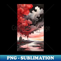 The Ominous Landscape - Modern Sublimation PNG File - Capture Imagination with Every Detail