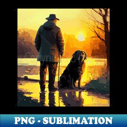 Owner walking the dog - Modern Sublimation PNG File - Instantly Transform Your Sublimation Projects