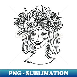 Fruit salad vintage doll head - Instant PNG Sublimation Download - Capture Imagination with Every Detail
