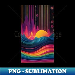 high quality beautiful and fantastically designed silhouettes  due to gravitational waves - Instant Sublimation Digital Download - Unleash Your Creativity