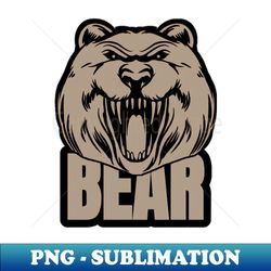 Face Bear - Aesthetic Sublimation Digital File - Fashionable and Fearless
