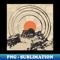 Rings Around the Sun - Elegant Sublimation PNG Download - Perfect for Sublimation Art