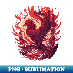 A detailed illustration of a phoenix - Digital Sublimation Download File - Add a Festive Touch to Every Day