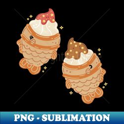 Taiyaki ice cream - Instant PNG Sublimation Download - Vibrant and Eye-Catching Typography