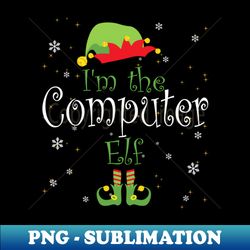 Computer Elf Matching Family Group Christmas Party Pajama - Premium Sublimation Digital Download - Transform Your Sublimation Creations
