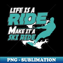 Funny Water Skier Extreme Sports - High-Quality PNG Sublimation Download - Transform Your Sublimation Creations