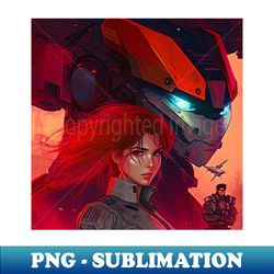 Gunbuster  - Vintage Art  Mecha - Exclusive Sublimation Digital File - Fashionable and Fearless