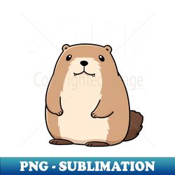 Cute Bober - Beaver Meme - Vintage Sublimation PNG Download - Spice Up Your Sublimation Projects