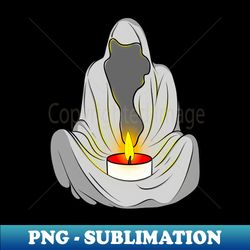 Meditating - PNG Transparent Digital Download File for Sublimation - Instantly Transform Your Sublimation Projects