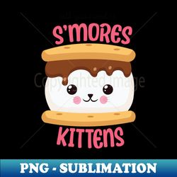 Kawaii Smores Kittens - PNG Sublimation Digital Download - Perfect for Personalization