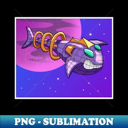 Spaceship - PNG Transparent Sublimation File - Bring Your Designs to Life