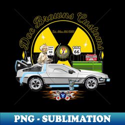 Doc Brown Customs - Exclusive PNG Sublimation Download - Vibrant and Eye-Catching Typography