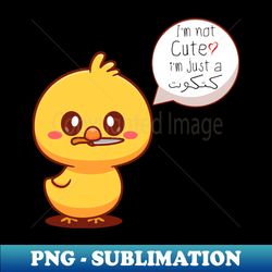 Cute Funny Chick Multilingual Speech Caution - High-Resolution PNG Sublimation File - Capture Imagination with Every Detail