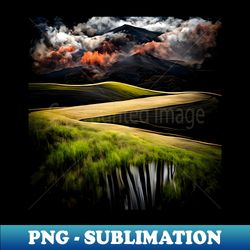 Atmospheric Landscape - Sublimation-Ready PNG File - Create with Confidence