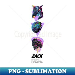 Zack Skaett Japanese anime art - Retro PNG Sublimation Digital Download - Transform Your Sublimation Creations