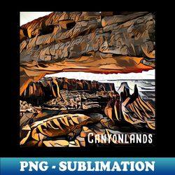 Canyonlands National Park - Mesa Arch - PNG Transparent Sublimation Design - Bold & Eye-catching