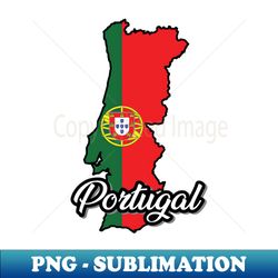 Portugal map in national flag colors - Signature Sublimation PNG File - Spice Up Your Sublimation Projects
