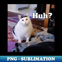 Huh Cat Meme - Retro PNG Sublimation Digital Download - Create with Confidence