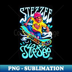 steezee skater wear airbrush art design 2024 - professional sublimation digital download - boost your success with this inspirational png download