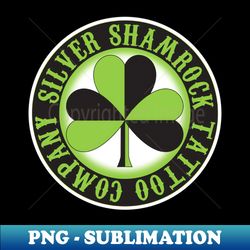 Silver Shamrock Tattoo Company Green Nautical Shamrock Logo - Stylish Sublimation Digital Download - Unleash Your Inner Rebellion