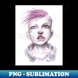 pencil girl - Sublimation-Ready PNG File - Create with Confidence