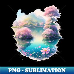Sunlit Floral Fantasy Photorealistic T-Shirt Design Elegance 111 - Artistic Sublimation Digital File - Bold & Eye-catching