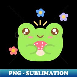 Frog with mushroom - Elegant Sublimation PNG Download - Revolutionize Your Designs
