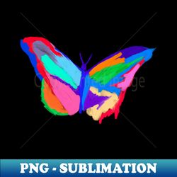 Neon Butterfly - Modern Sublimation PNG File - Unleash Your Inner Rebellion