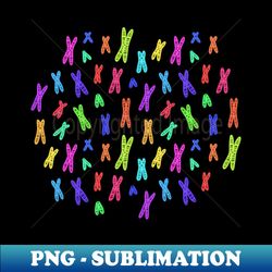 Condensed Chromosomes Pattern Neon - Stylish Sublimation Digital Download - Unlock Vibrant Sublimation Designs
