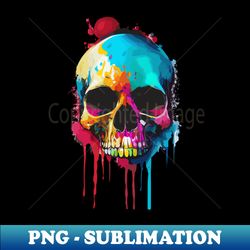 Psychedelic skull meltdown - Exclusive Sublimation Digital File - Instantly Transform Your Sublimation Projects