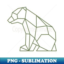 polygon baby bear - png sublimation digital download - boost your success with this inspirational png download