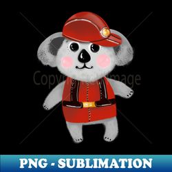 Koala bear fireman - Elegant Sublimation PNG Download - Perfect for Sublimation Mastery