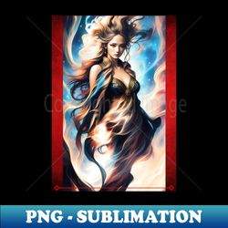 Eternal Frame Lady - Elegant Sublimation PNG Download - Perfect for Creative Projects