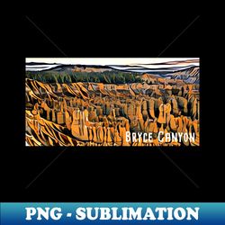 Bryce Canyon National Park Watercolor - Instant PNG Sublimation Download - Stunning Sublimation Graphics