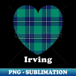 IRVING Tartan Love Heart Design - Digital Sublimation Download File - Perfect for Sublimation Mastery