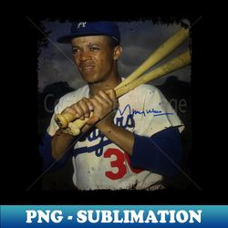 maury wills old photo vintage - special edition sublimation png file - enhance your apparel with stunning detail