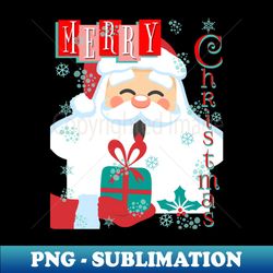 Merry Christmas Santa Claus - Stylish Sublimation Digital Download - Stunning Sublimation Graphics