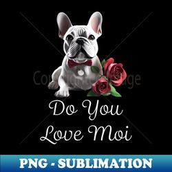 Vday French Bulldog - Elegant Sublimation PNG Download - Bring Your Designs to Life
