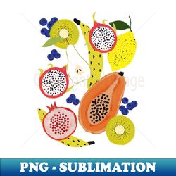 Tropical fruits - Signature Sublimation PNG File - Perfect for Sublimation Mastery