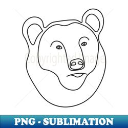 bear face - instant sublimation digital download - spice up your sublimation projects