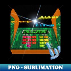 Calculator - Modern Sublimation PNG File - Enhance Your Apparel with Stunning Detail