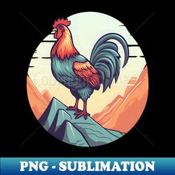 Chicken Farmer Shirt  Vintage Retro Chicken - PNG Transparent Sublimation File - Revolutionize Your Designs