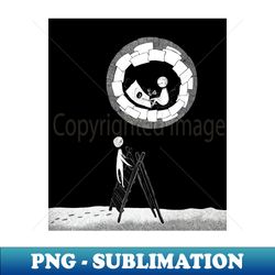 Talking to the moon - Creative Sublimation PNG Download - Fashionable and Fearless