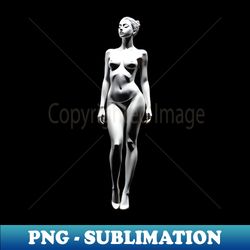 An animated female in a white bikini - PNG Transparent Sublimation File - Spice Up Your Sublimation Projects