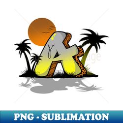 GRAFFITI LATTER A - PNG Transparent Digital Download File for Sublimation - Perfect for Sublimation Mastery