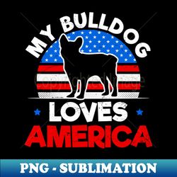 4th Of July Dog Shirt  Vintage Retro Bulldog Gift - High-Quality PNG Sublimation Download - Unleash Your Inner Rebellion