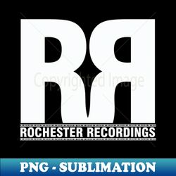 Rochester Recordings Logo White - Professional Sublimation Digital Download - Fashionable and Fearless