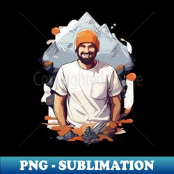 Man is born to nature - Sublimation-Ready PNG File - Bring Your Designs to Life
