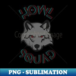 Wolf - High-Resolution PNG Sublimation File - Bold & Eye-catching